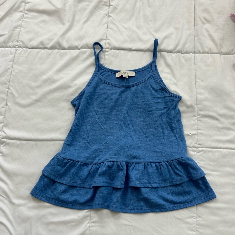 LOFT blue tank top BRAND NEW